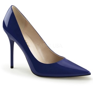 Azul Charol 10 cm CLASSIQUE-20 zapatos de stilettos tallas grandes