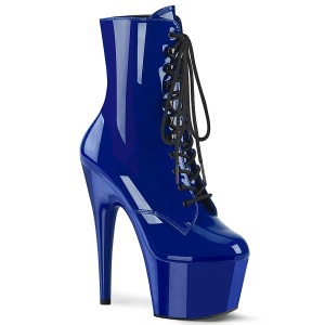 Azul Charol 18 cm ADORE-1020 botines mujer con plataforma