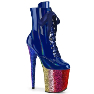 Azul glitter 20 cm FLAMINGO-1020HG exotic botines de striptease