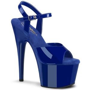 Azul plataforma 18 cm ADORE-709 tacn alto pleaser