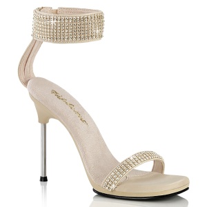 Beige 11,5 cm CHIC-40 fabulicious sandalias de tacn aguja