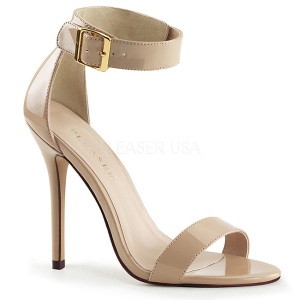 Beige 13 cm Pleaser AMUSE-10 sandalias de tacn alto