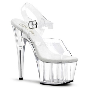 Blanco 18 cm ADORE-708 Acrilico Plataforma Tacones de Aguja