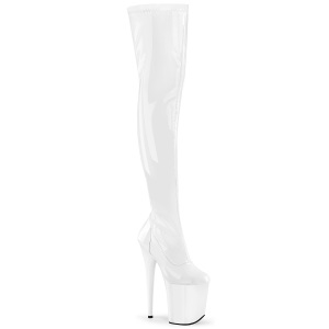 Blanco 20 cm FLAMINGO-3000 Botas Altas Plataforma