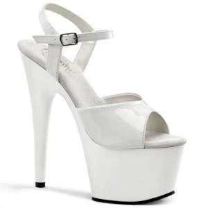 Blanco Charol 18 cm ADORE-709 Zapatos Tacn Aguja Plataforma