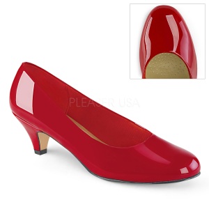 Charol 6 cm FEFE-01 zapatos de saln para hombres y drag queens rojos