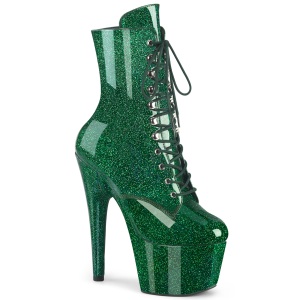 Esmeralda glitter 18 cm plataforma botines tacn alto mujer