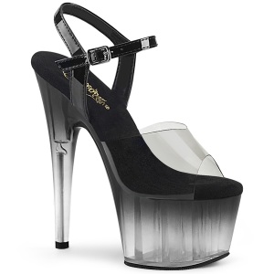 Gris transparente 18 cm ADORE-708T-2 Zapatos de striptease