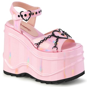 Holograma 15 cm DemoniaCult WAVE-09 lolita zapatos sandalias con cua alta plataforma