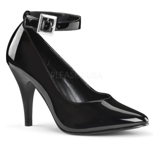 Negro Charol 10,5 cm DREAM-431 zapatos de saln tacn bajo