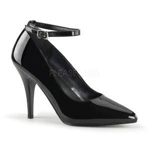 Negro Charol 10 cm VANITY-431 zapatos de saln tacn bajo