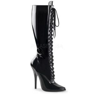 Negro Charol 15 cm DOMINA-2020 Botas de mujer para Hombres