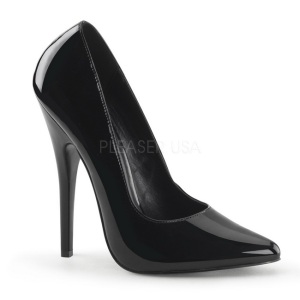 Negro Charol 15 cm DOMINA-420 Zapatos de Saln para Hombres