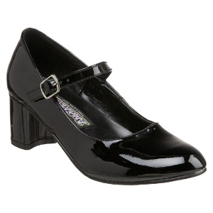 Negro Charol 5 cm SCHOOLGIRL-50 Zapato Saln Clasico para Mujer