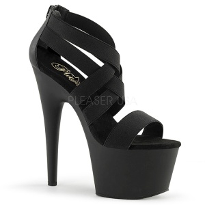 Negro Elastico 18 cm ADORE-769 Plataforma Zapatos de Tacn Alto