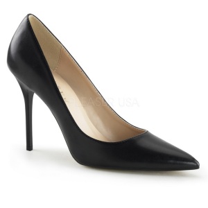 Negro Mate 10 cm CLASSIQUE-20 zapatos puntiagudos tacn de aguja