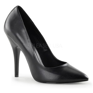 Negro Mate 13 cm SEDUCE-420 zapatos de saln puntiagudos