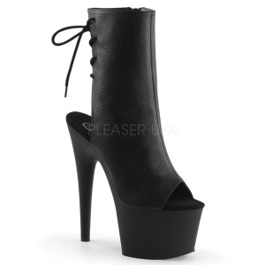 Negro Mate 18 cm Pleaser ADORE-1018 Plataforma Botines Altos