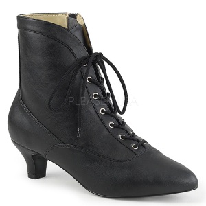 Negro Polipiel 5 cm FAB-1005 botines tallas grandes