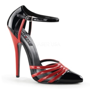 Negro Rojo 15 cm DOMINA-412 Zapatos de tacn altos mujer