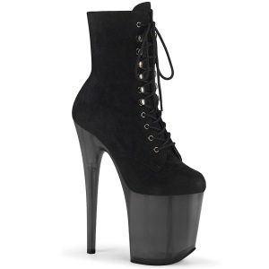 Negro nubuck 20 cm FLAMINGO-1020FST botines de striptease