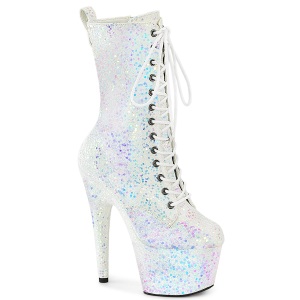 palo glitter 18 cm ADORE-1040IG plataforma botines tacn alto mujer