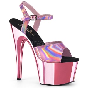 Pink 18 cm ADORE-709HGCH Holograma plataforma sandalias de tacn alto