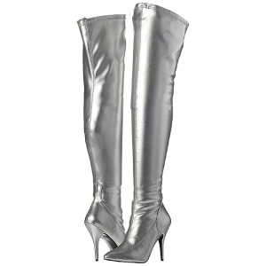 Plata Mate 13 cm SEDUCE-3000 Largas Botas Altas para Hombres