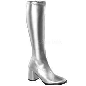 Plata Mate 7,5 cm GOGO-300 Botas de mujer para Hombres