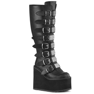 Polipiel 14 cm demoniacult botas plataforma de caa ancha elsticos