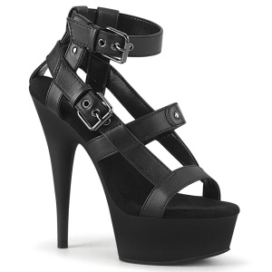 Polipiel 15 cm DELIGHT-637 sandalias gladiator con plataforma