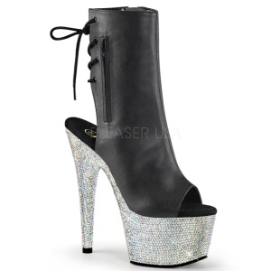 Polipiel piedra cristal 18 cm BEJEWELED-1018D7 botines mujer con plataforma