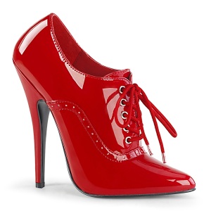 Rojo 15 cm DOMINA-460 zapatos oxford con tacn alto