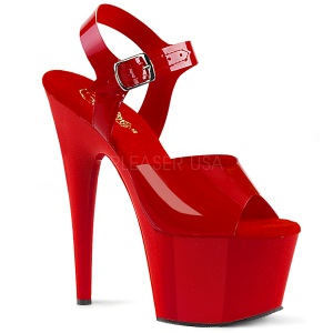 Rojo 18 cm ADORE-708N Zapatos Tacn Aguja Plataforma