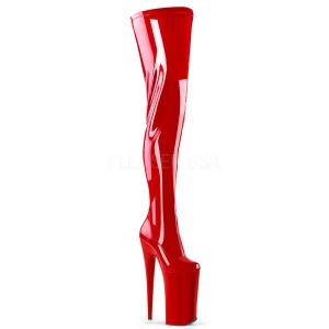 Rojo 25 cm BEYOND-4000 Botas Altas Plataforma