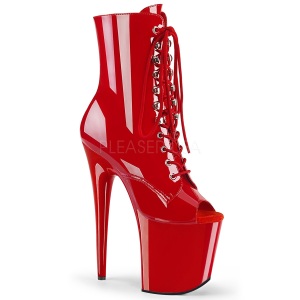 Rojo Charol 20 cm FLAMINGO-1021 botines con suela plataforma mujer