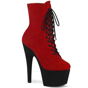 Rojo Negro 18 cm ADORE-1020FSTT exotic botines de pole dance