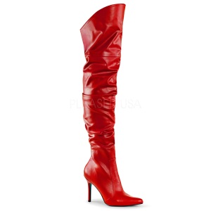 Rojo Polipiel 10 cm CLASSIQUE-3011 over knee botas altas con tacn