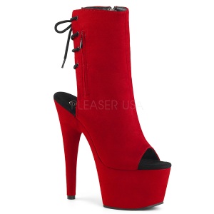 Rojo Terciopelo 18 cm ADORE-1018FS botines de pole dance