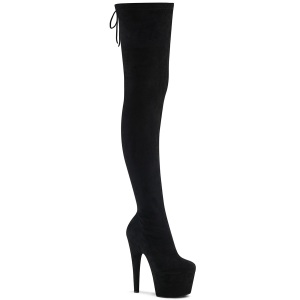 Stretch Terciopelo 18 cm ADORE-3008 over knee botas altas con tacn