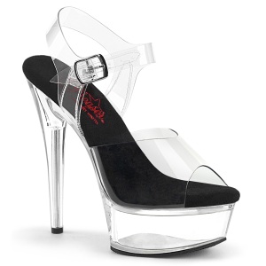 Transparente 15 cm EXCITE-608 Zapatos con tacones pole dance