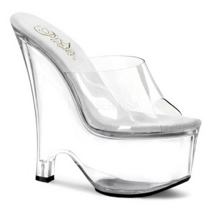 Transparente 16,5 cm Pleaser BEAU-601 Zapatos De Cua Alta