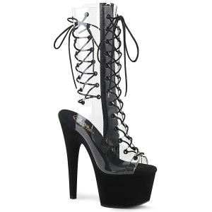 Transparente 18 cm ADORE-700-60FS botas plataforma exotic pole dance