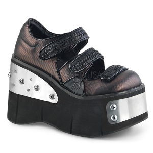 Vegano 11,5 cm DemoniaCult KERA-13 zapatos lolita plataforma