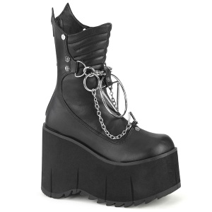 Vegano 11,5 cm KERA-130 demoniacult botines alternativo plataforma negro