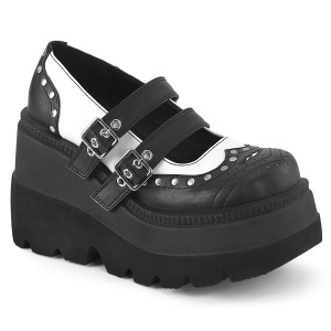 Vegano 11,5 cm SHAKER-27 demoniacult zapatos alternativo plataforma negro