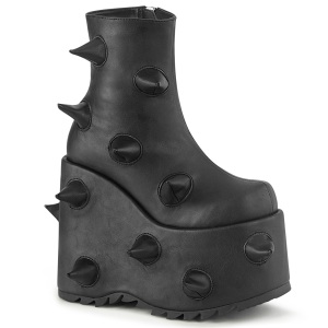 Vegano 18 cm SLAY-77 demoniacult botines alternativo plataforma negro