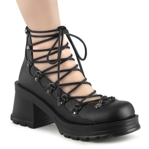 Vegano 7 cm BRATTY-32 demoniacult zapatos alternativo plataforma negro