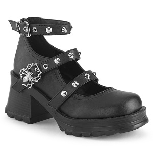 Vegano 7 cm DemoniaCult BRATTY-30 zapatos plataforma chunky tacones