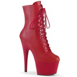 ADORE-1020 18 cm botines de tacn altos pleaser rojo